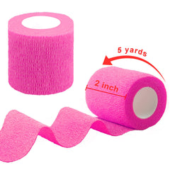 BQTQ pink bandage wrap shown on wrist for reliable support.