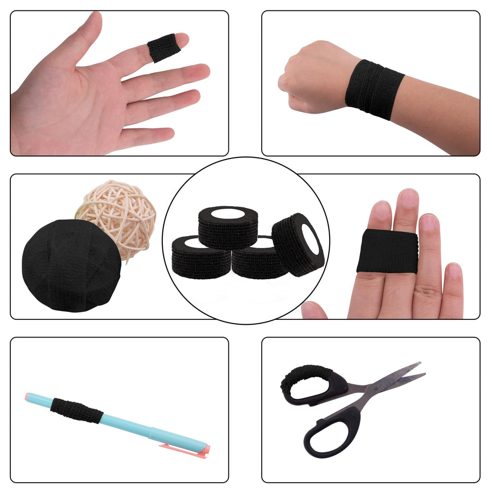 BQTQ 1-inch bandage wrap tears easily by hand for quick changes.