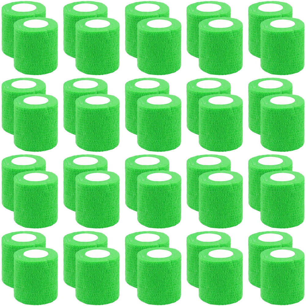 BQTQ self-adherent wrist wrap in neon green, breathable support