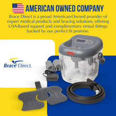 Brace Direct FrozenHeat digital water circulation for steady hot and cold therapy.