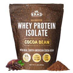 B.rad Grass-Fed Whey Isolate pouch highlights premium purity for clean shakes.