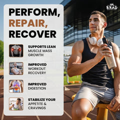 B.rad Whey Isolate dissolves quickly in water for a smooth drink.