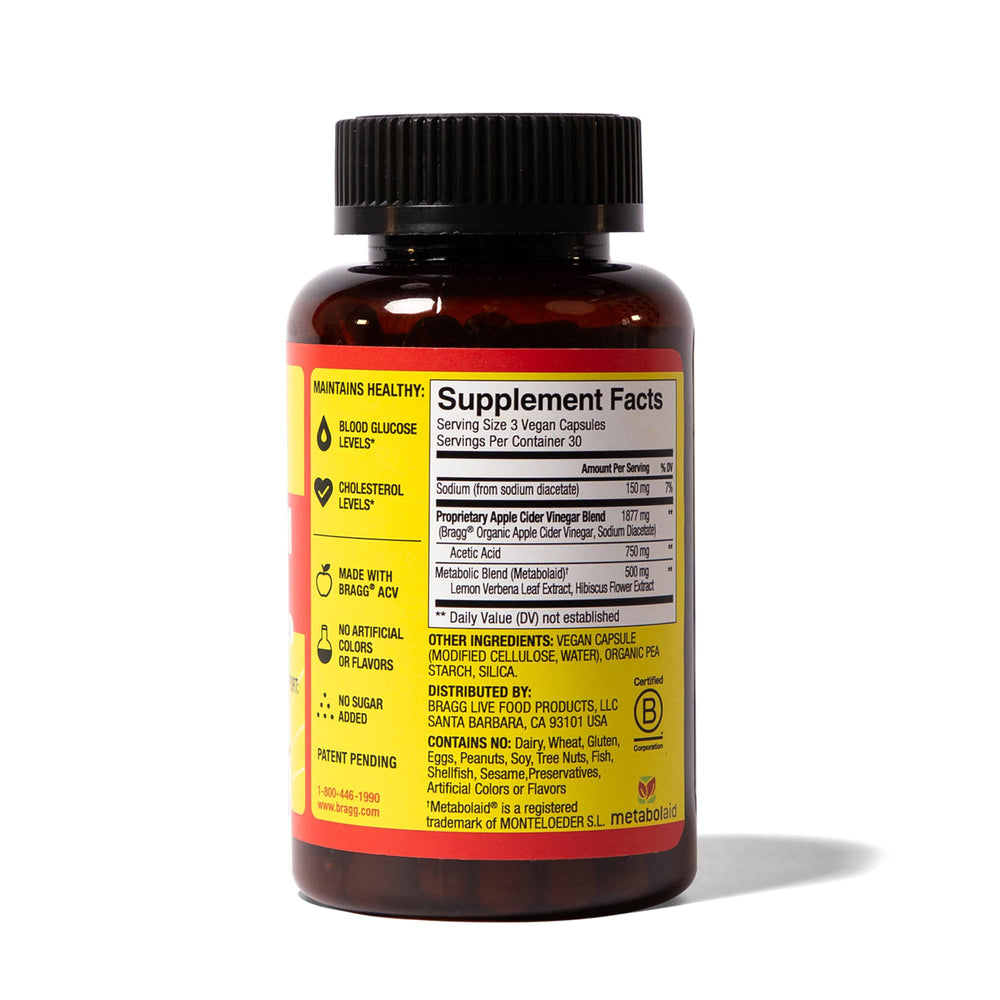 Bragg Metabolism Support botanical blend featuring hibiscus and lemon verbena