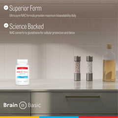 Brain Bean Ultra NAC glutathione precursor closeup