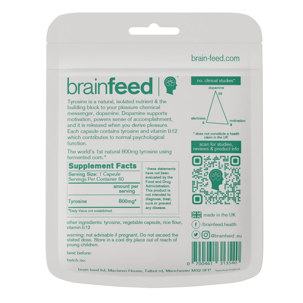 Brain Feed dopamine supplement in morning routine promoting motivation and focus.