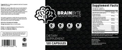 BrainByte All-in-One jar close-up highlighting powder texture.