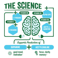 BrainJuice Decaf Brain Shot monk fruit and coconut sugar as natural sweeteners.