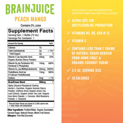 BrainJuice green tea extract demonstrates natural energy without jitters.