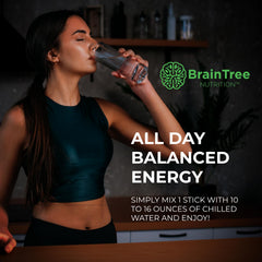 BrainTree Nutrition Focus Hydration label highlights electrolytes and zero sugar