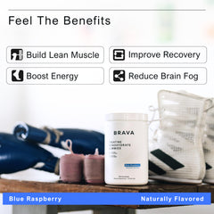 BRAVA NUTRITION Brava Creatine Gummies being poured for convenient dosing.