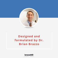 brazmedics brazzoMD Stye Relief ingredients illustration highlights arnica and calendula.