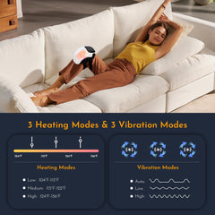 Brenzo knee massager with LED touch screen for easy control.