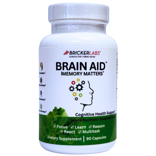 Bricker Labs Brain Aid Memory Matters bottle for daily cognitive support