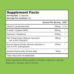 Bright Naturals Vital Detox capsules close-up highlighting enzyme-focused formulation