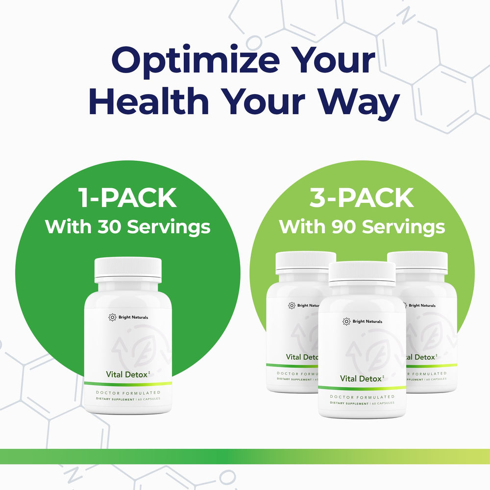 Bright Naturals Vital Detox daily use guide showing consistent routine benefits