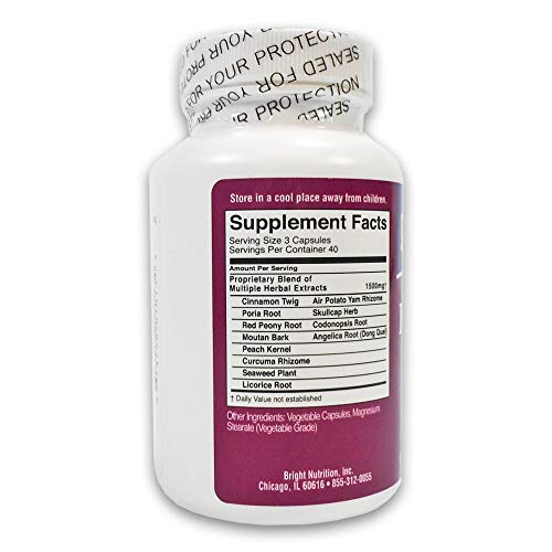 Bright Nutrition FibroBlend label close-up emphasizing potency and purity from hot water extraction