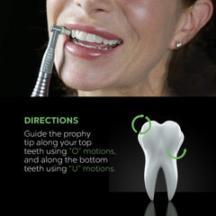 Ergonomic system supports a fresh, clean feeling after polishing sessions.