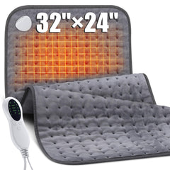 BrightRow extra-large heating pad provides full back and shoulder coverage for soothing warmth.