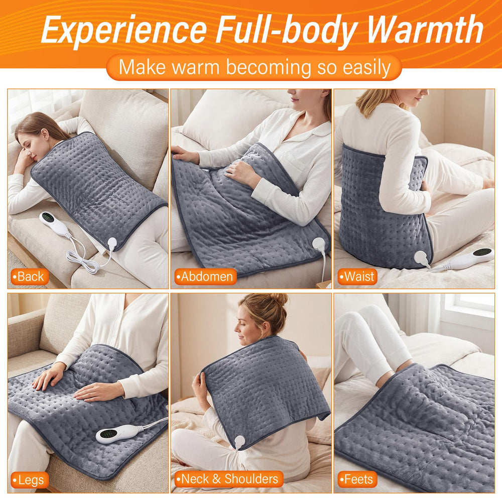 BrightRow heating pad is machine washable for easy cleaning and reuse.