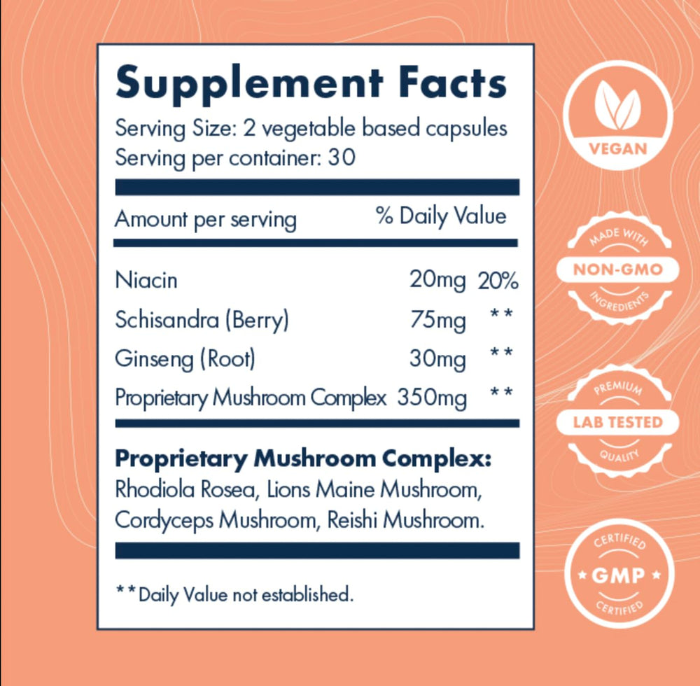 Brilliant Blends ENRICH daily dose bottle for easy adaptogen routine