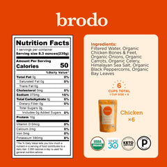 Brodo collagen-rich broth being poured into a mug for sipping.