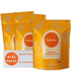 Brodo organic chicken bone broth pouch for on-the-go nourishment