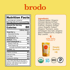 Brodo warm broth pouch on the stove enhances weeknight meals.