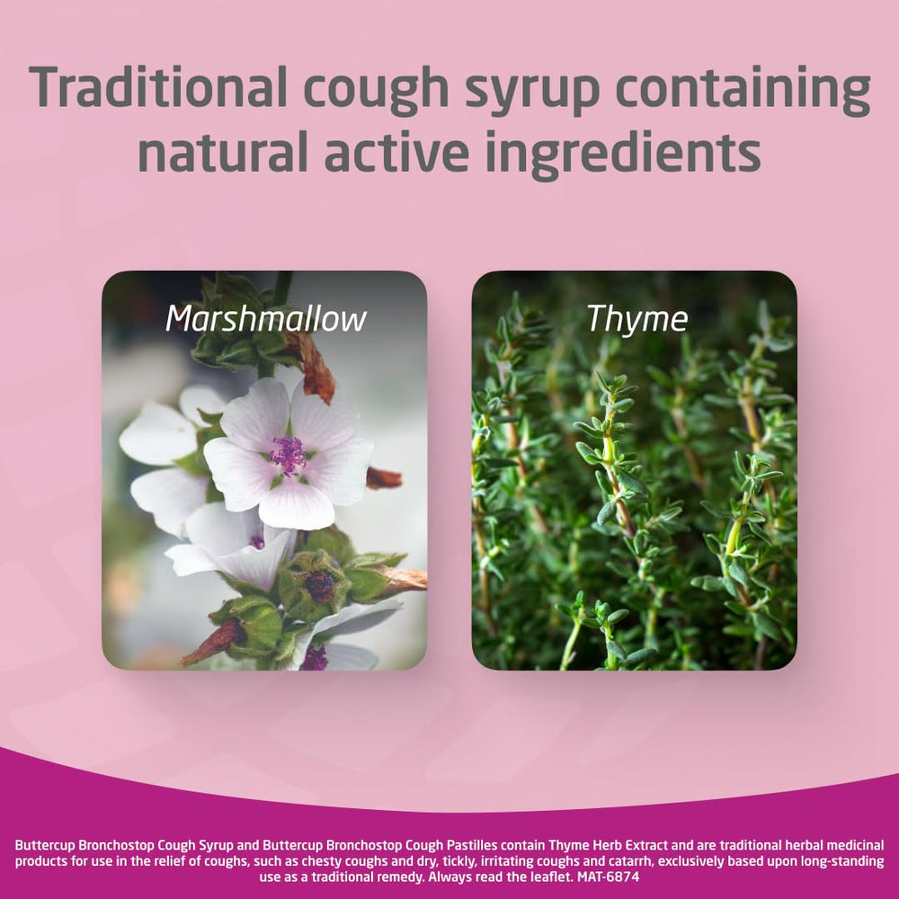Close-up of thyme herb for the syrup's thyme extract