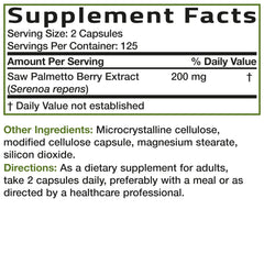 Bronson Saw Palmetto bottle aimed at urinary health support.