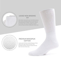 Brooklyn Socks breathable cotton diabetic crew socks help feet stay cool and dry under daily shoes.