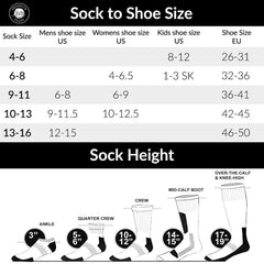 Brooklyn Socks cushioned diabetic crew socks offer non-binding support for comfortable edema-friendly wear.