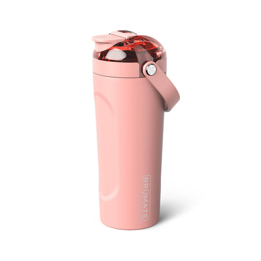 BrüMate MultiShaker lid with BevLock keeps beverages secure during travel.