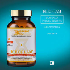 BRUNO MD Riboflam curcumin phytosome absorption emphasis