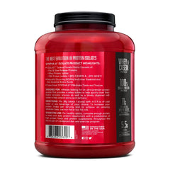 BSN SYNTHA-6 ISOLATE chocolate-milkshake glass pour captures smooth consistency