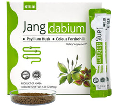 BTGIN Jangdabium bottle front for on-the-go digestive support.