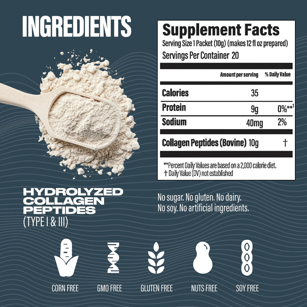 BUBS Naturals collagen powder scoop for precise, consistent daily intake.