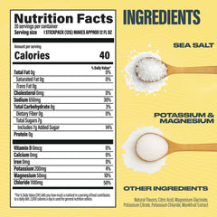 Closeup of BUBS Naturals lemon packet dissolving for refreshing hydration.