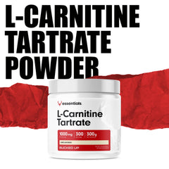 Bucked Up L-Carnitine Tartrate container with secure lid preserves freshness.