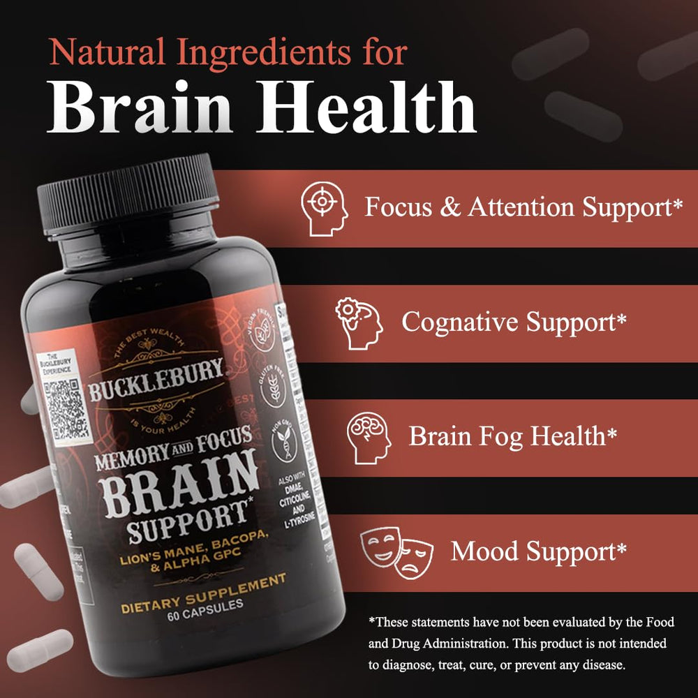 Bucklebury Alpha-GPC capsules highlight key nootropics for cognitive support.
