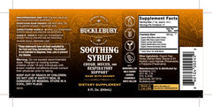 BUCKLEBURY Cough Syrup on a shelf suggesting everyday relief potential