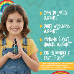 BUCKLEBURY Kids probiotics drops bottle showing probiotic strains for kids