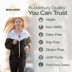 Bucklebury Sea Moss Gummies ingredients with bladderwrack for mineral support.