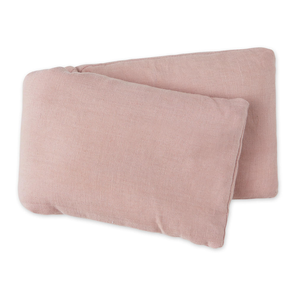 Bucky linen wrap pink front view for versatile hot or cold therapy