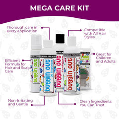 Buggin Out Mega Care conditioner, nourishes hair for smoother manageability.