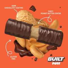 Built Bar Puff bulk pack display emphasizing value and variety