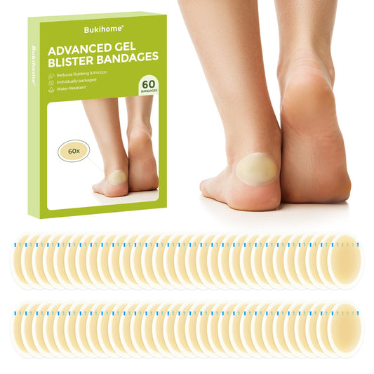 Bukihome Gel Blister Bandages Heel Pack provides extra cushioning for active feet.