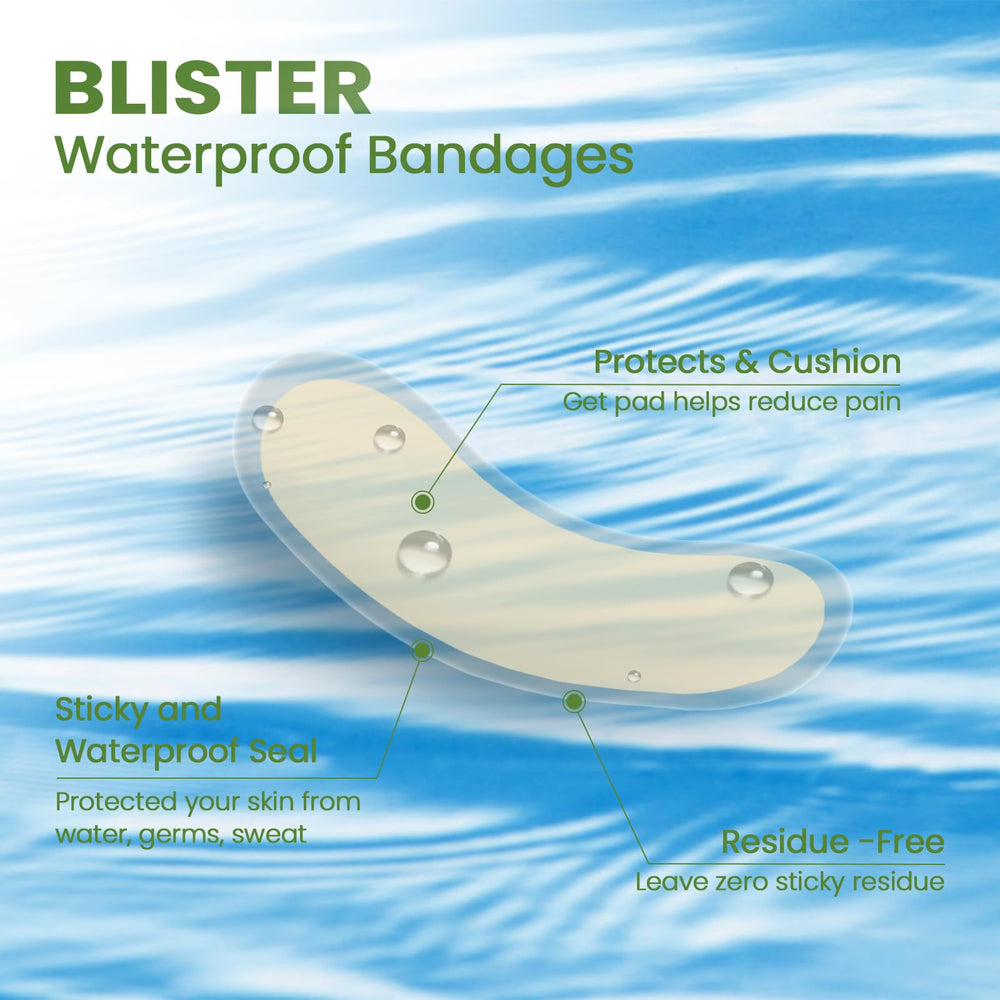 Bukihome Gel Blister Bandages individually wrapped for travel and on-the-go use.