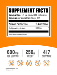 R-ALA 200mg powder portion packet ready for easy serving.