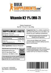 Lifestyle shot of BulkSupplements Vitamin K2 MK-7 powder added to smoothie