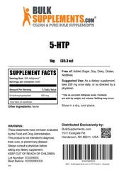 BulkSupplements 5-HTP powder packaging demonstrates consistent quality.